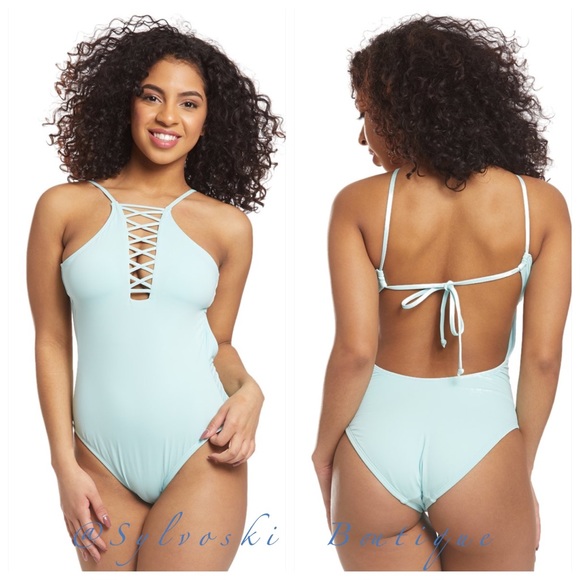 🔥Hobie Solid One Piece Swimsuit NWT - Picture 2 of 7